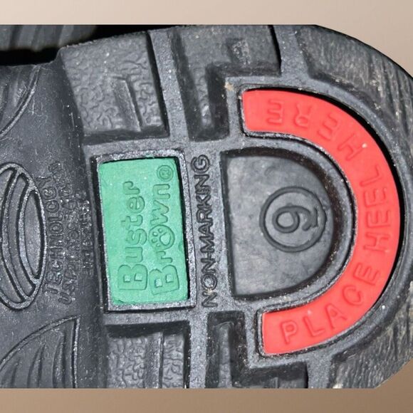 Toddler Buster Brown Hook & Loop Brown Leather Casual Loafer Shoes Size 9 - Picture 5 of 7